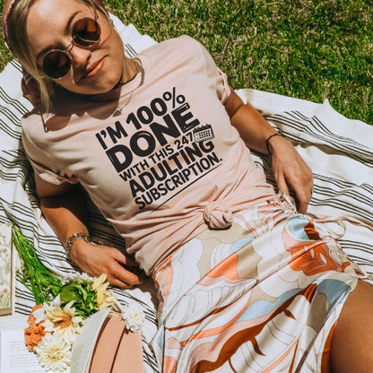 Funny Adulting Tee